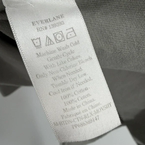 Everlane Canvas Cotton Relaxed Shirt Mens Size M Grey Button Up Workwear - Picture 6 of 9